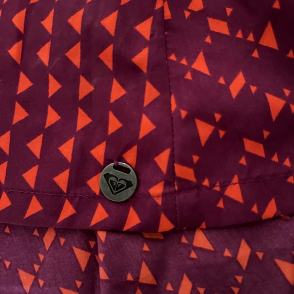 Roxy “Estilo” bib ruffle tank in orange and purple - Picture 3 of 5